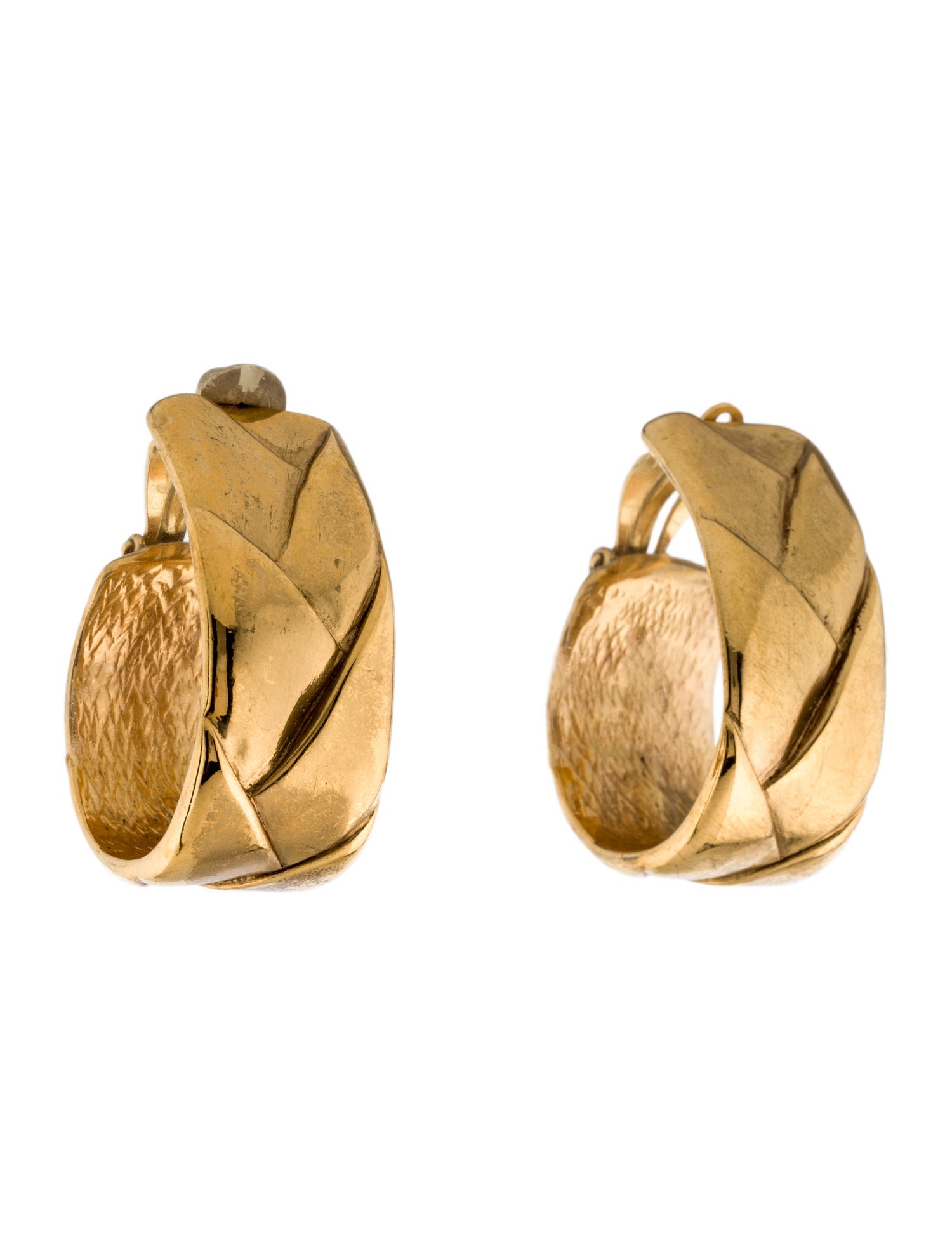 Yves Saint Laurent Vintage Hoop Clip-On Earrings