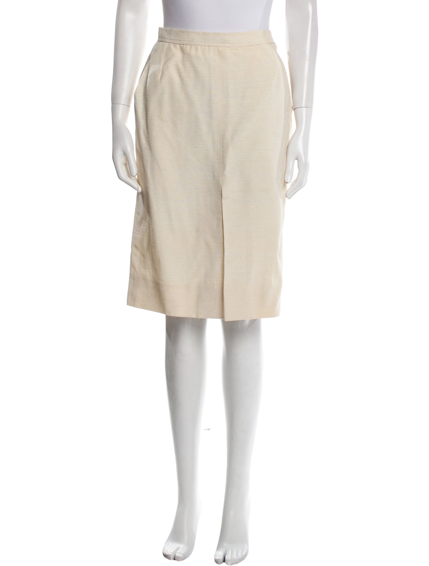 Yves Saint Laurent Silk Knee-Length Skirt