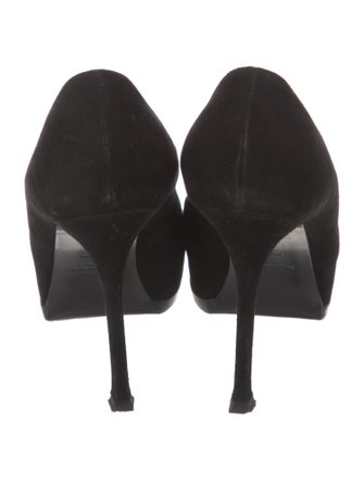 Yves Saint Laurent Rive Gauche Suede Pumps