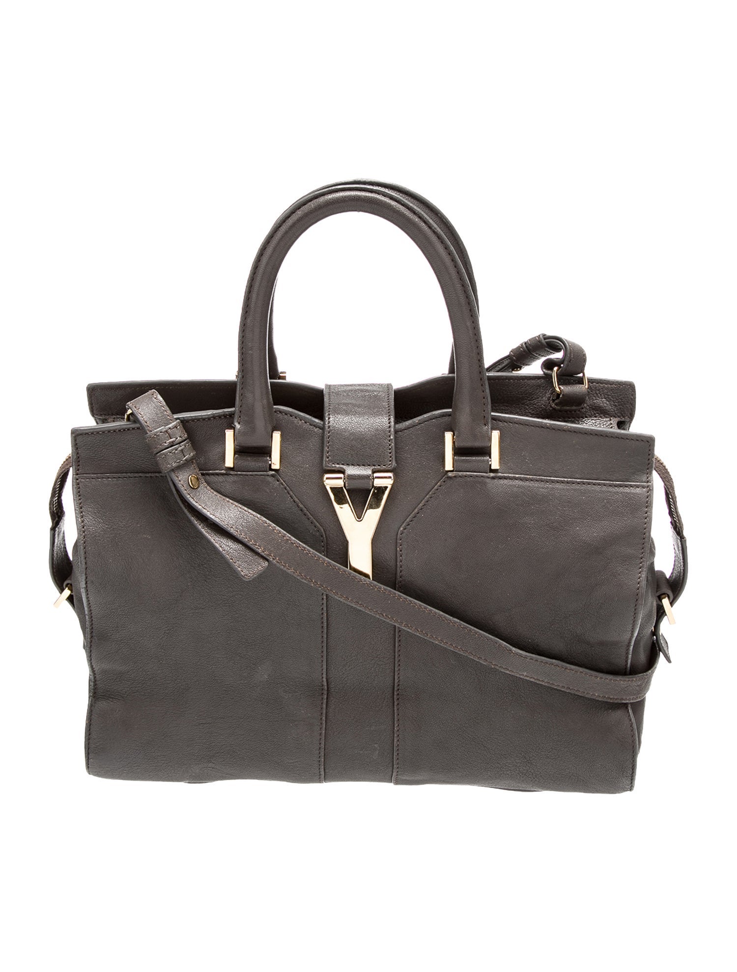 Yves Saint Laurent Leather Cabas Chyc Tote Small