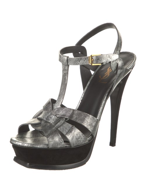 Saint Laurent Leather T-Strap Sandals