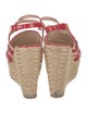Yves Saint Laurent Patent Leather Braided Accents Espadrilles