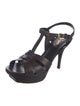 Yves Saint Laurent Leather T-Strap Sandals