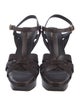 Yves Saint Laurent Leather T-Strap Sandals