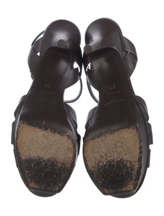 Yves Saint Laurent Leather T-Strap Sandals
