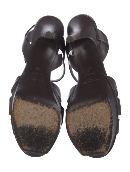 Yves Saint Laurent Leather T-Strap Sandals