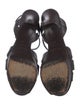 Yves Saint Laurent Leather T-Strap Sandals
