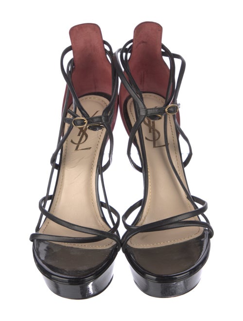 Yves Saint Laurent Rive Gauche Leather Sandals