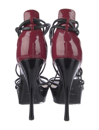 Yves Saint Laurent Rive Gauche Leather Sandals