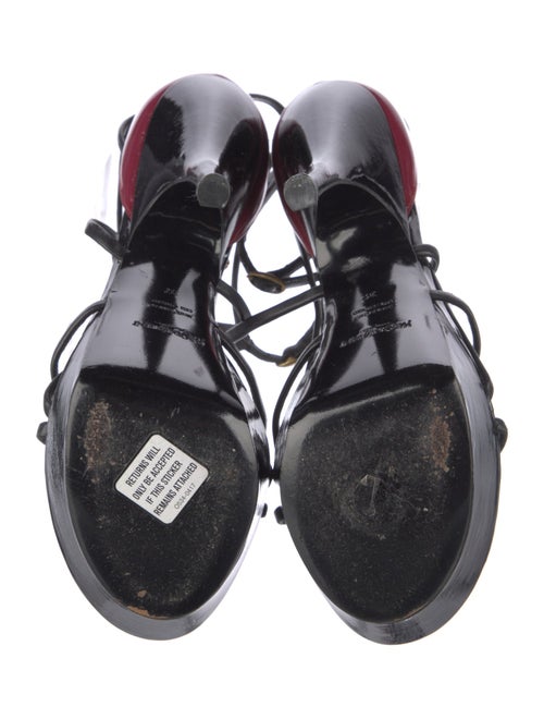 Yves Saint Laurent Rive Gauche Leather Sandals