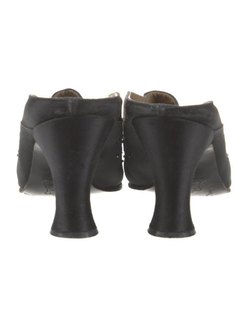 Yves Saint Laurent Satin Sequin Embellishments Mules