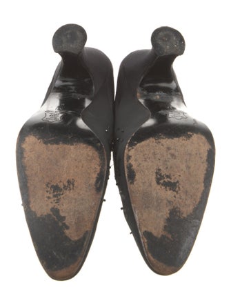 Yves Saint Laurent Satin Sequin Embellishments Mules