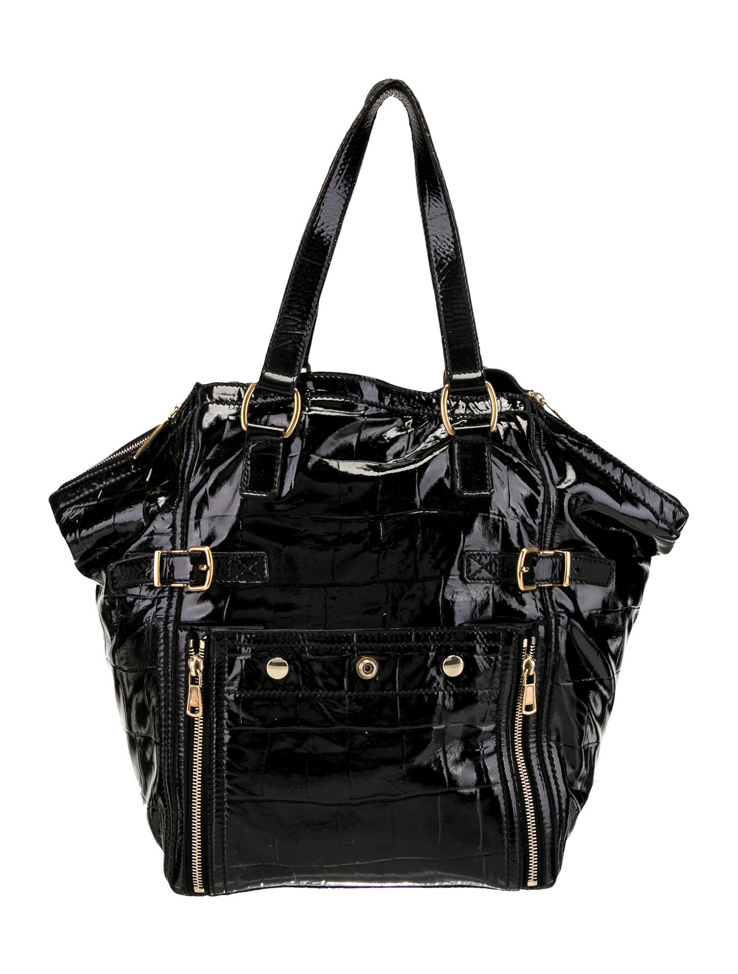 Yves Saint Laurent Rive Gauche Patent Leather Tote