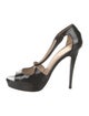 Yves Saint Laurent Patent Leather Slingback Sandals