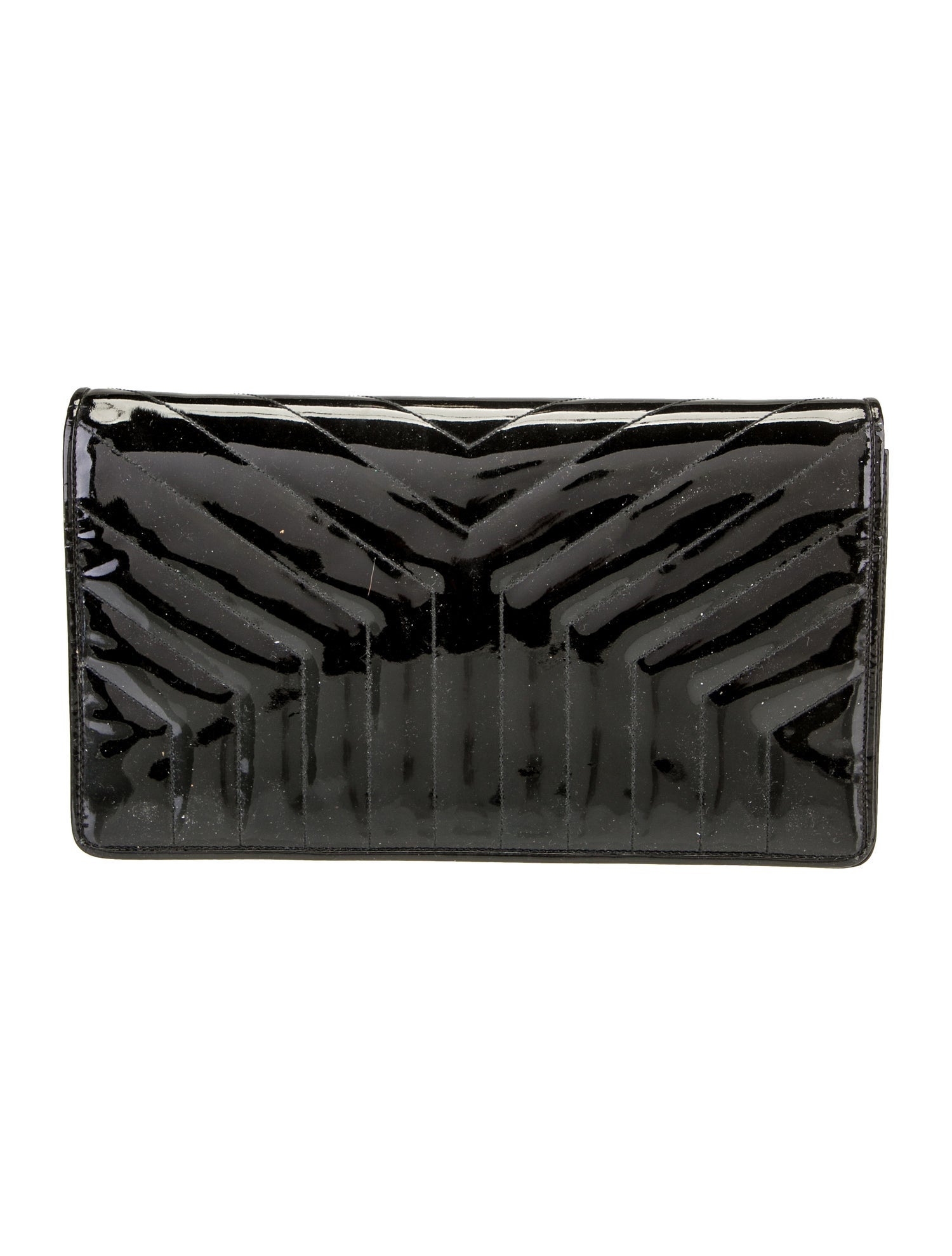 Yves Saint Laurent Rive Gauche Patent Leather Clutch