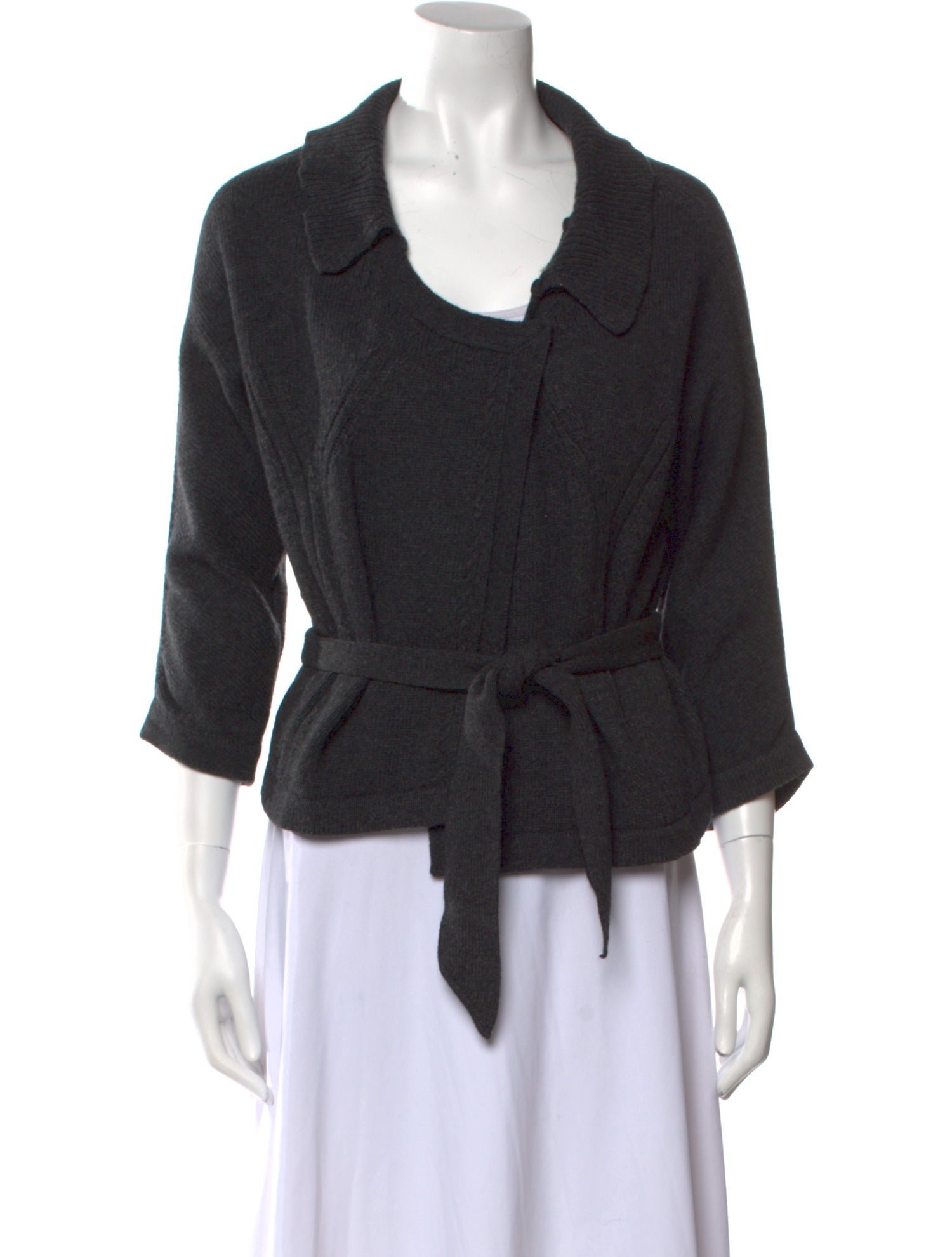 Yves Saint Laurent Virgin Wool Scoop Neck Sweater