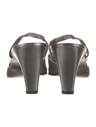 Yves Saint Laurent Mesh Slingback Pumps