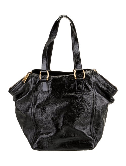 Yves Saint Laurent Rive Gauche Patent Leather Top Handle Bag