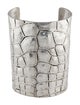 Yves Saint Laurent Crocodile Embossed Cuff