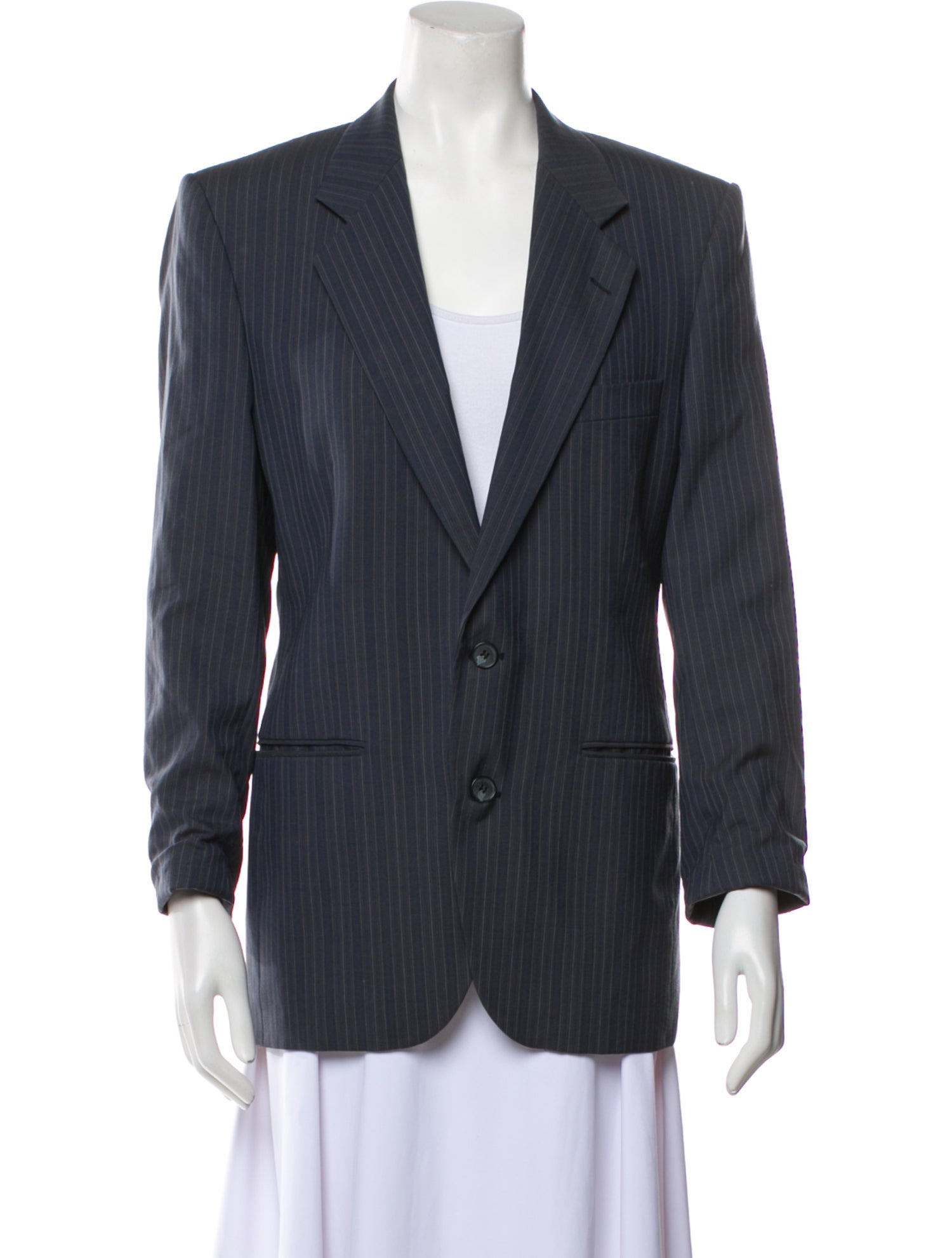 Yves Saint Laurent Wool Striped Blazer