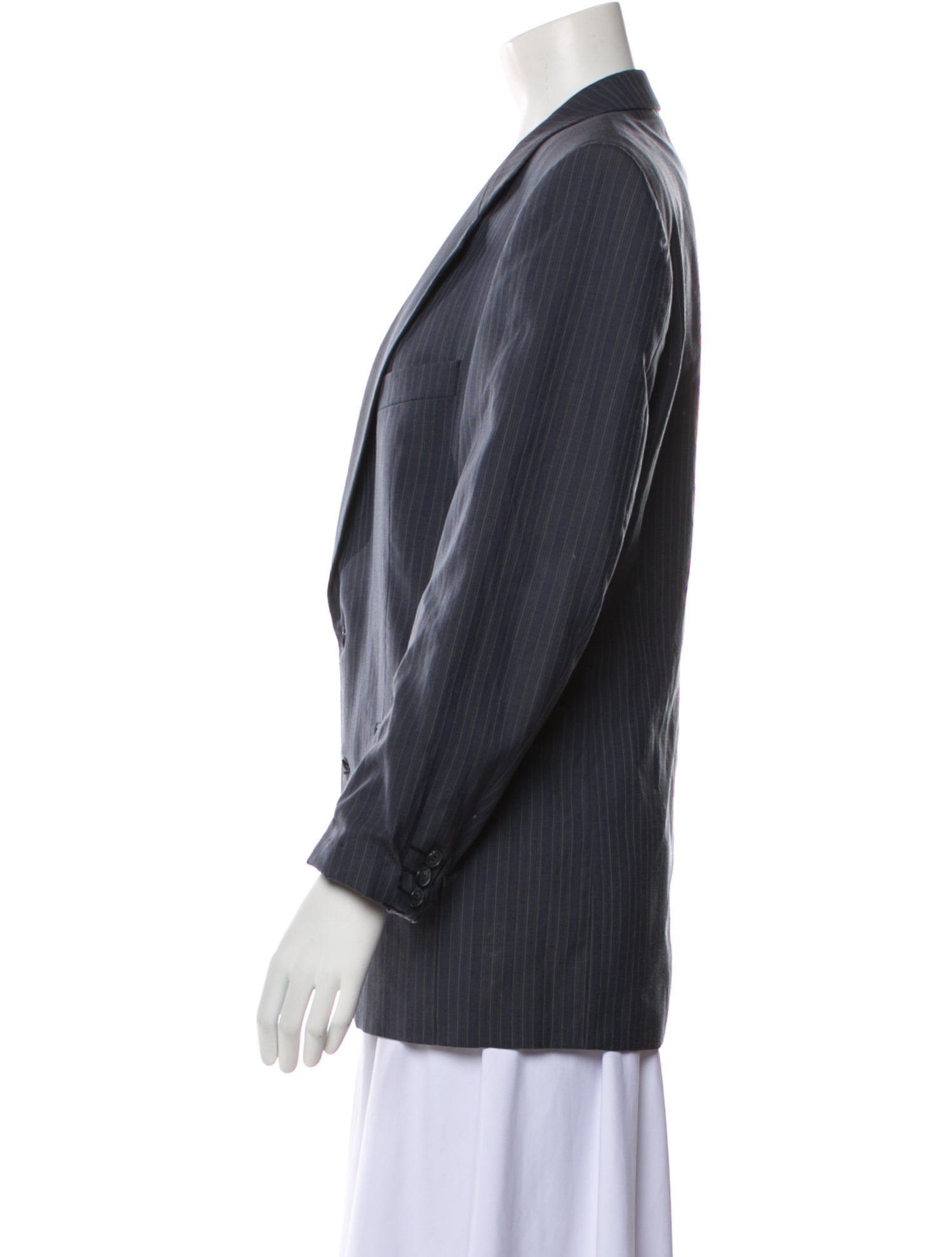 Yves Saint Laurent Wool Striped Blazer