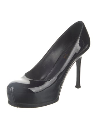 Yves Saint Laurent Rive Gauche Patent Leather Pumps