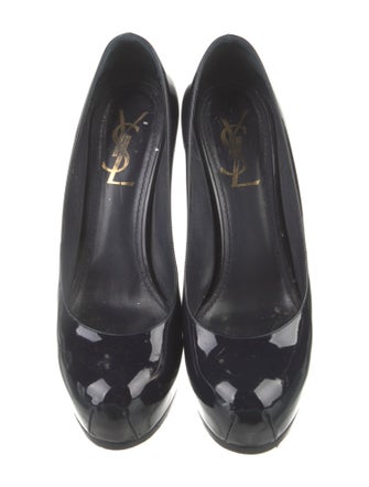 Yves Saint Laurent Rive Gauche Patent Leather Pumps