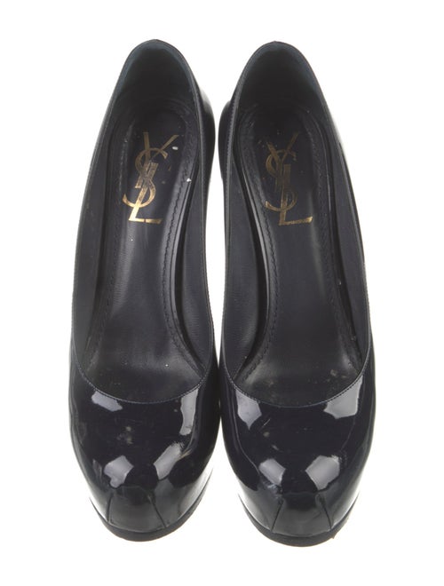 Yves Saint Laurent Rive Gauche Patent Leather Pumps