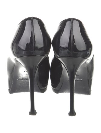 Yves Saint Laurent Rive Gauche Patent Leather Pumps