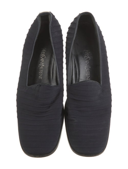 Yves Saint Laurent Pleated Accents Loafers