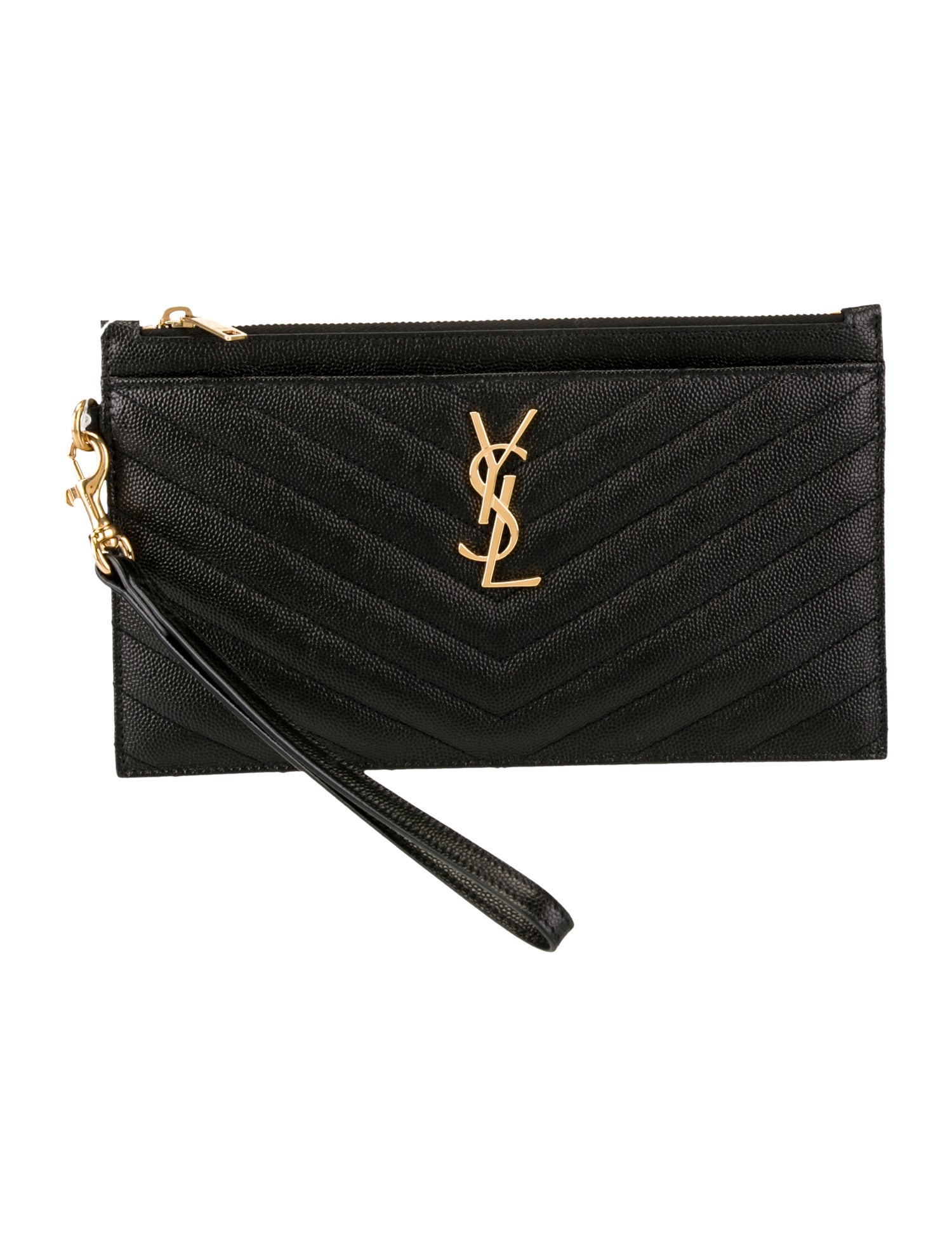 Saint Laurent Leather Cassandre Large