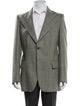 Yves Saint Laurent Plaid Print Blazer
