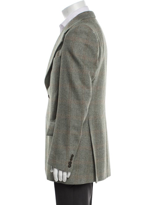 Yves Saint Laurent Plaid Print Blazer