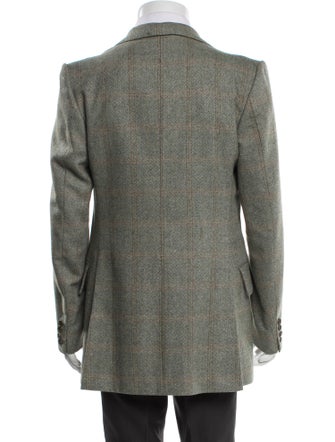 Yves Saint Laurent Plaid Print Blazer