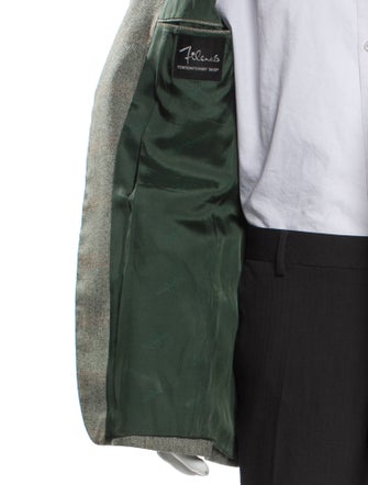 Yves Saint Laurent Plaid Print Blazer