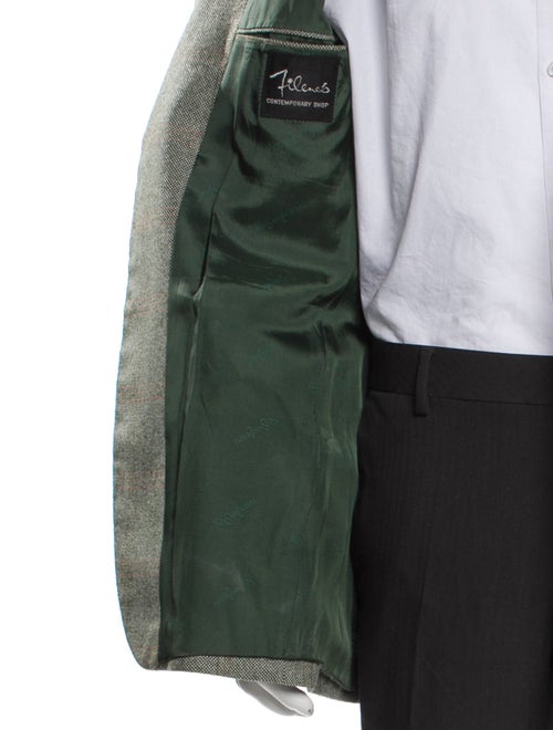 Yves Saint Laurent Plaid Print Blazer