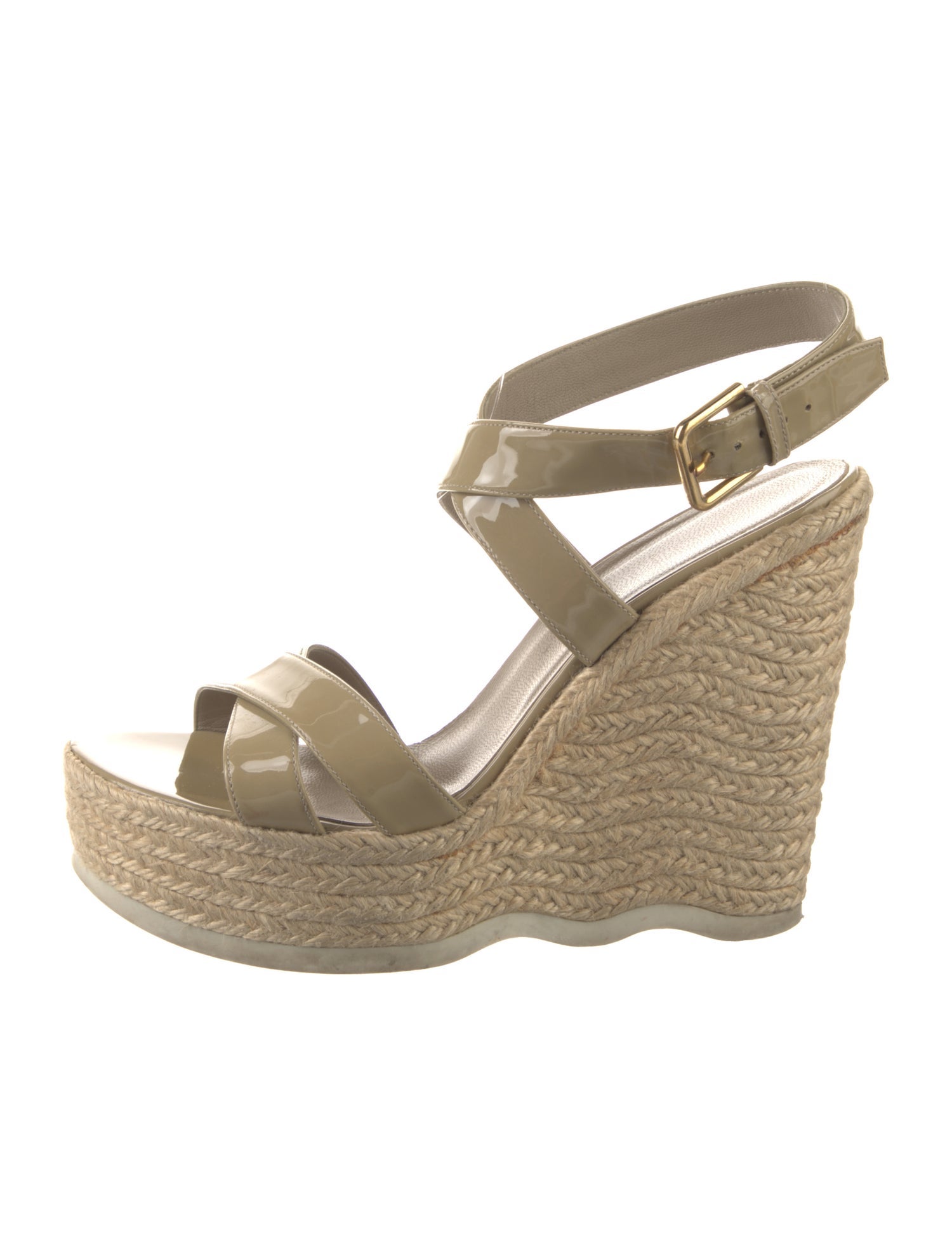 Yves Saint Laurent Patent Leather Espadrilles