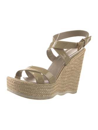 Yves Saint Laurent Patent Leather Espadrilles