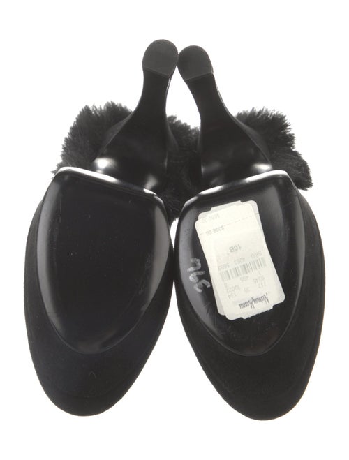 Yves Saint Laurent Suede Fringe Trim Accent Pumps