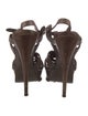 Yves Saint Laurent Leather T-Strap Sandals