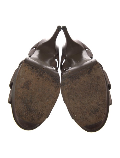 Yves Saint Laurent Leather T-Strap Sandals
