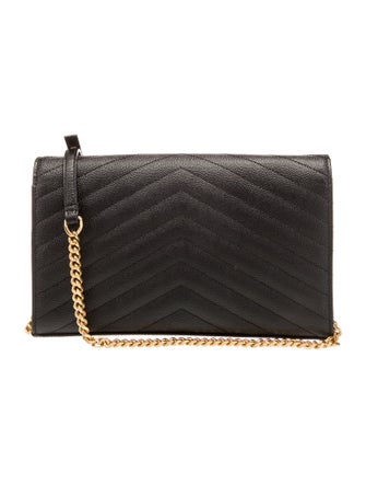 Saint Laurent Leather Cassandre 2023