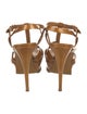 Yves Saint Laurent Patent Leather T-Strap Sandals