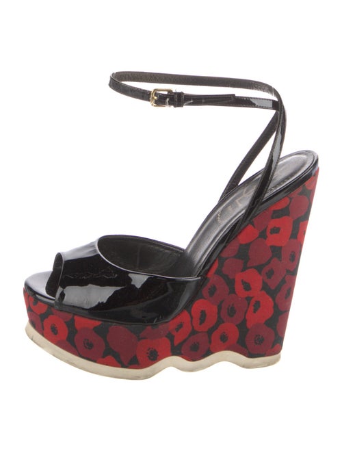 Yves Saint Laurent Patent Leather Sandals