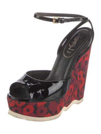 Yves Saint Laurent Patent Leather Sandals
