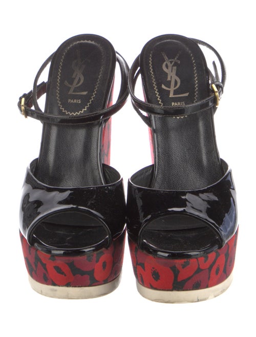 Yves Saint Laurent Patent Leather Sandals