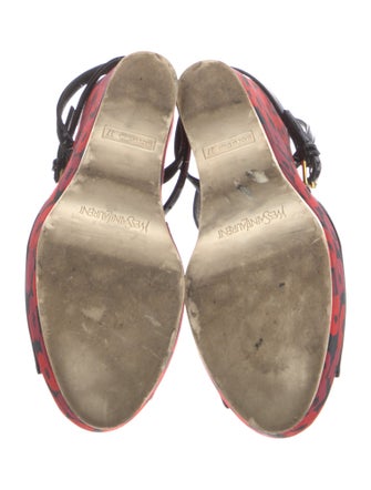 Yves Saint Laurent Patent Leather Sandals