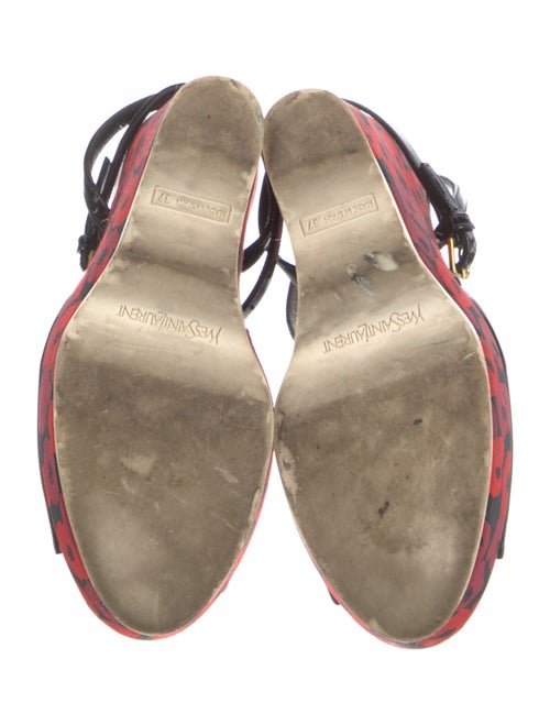 Yves Saint Laurent Patent Leather Sandals