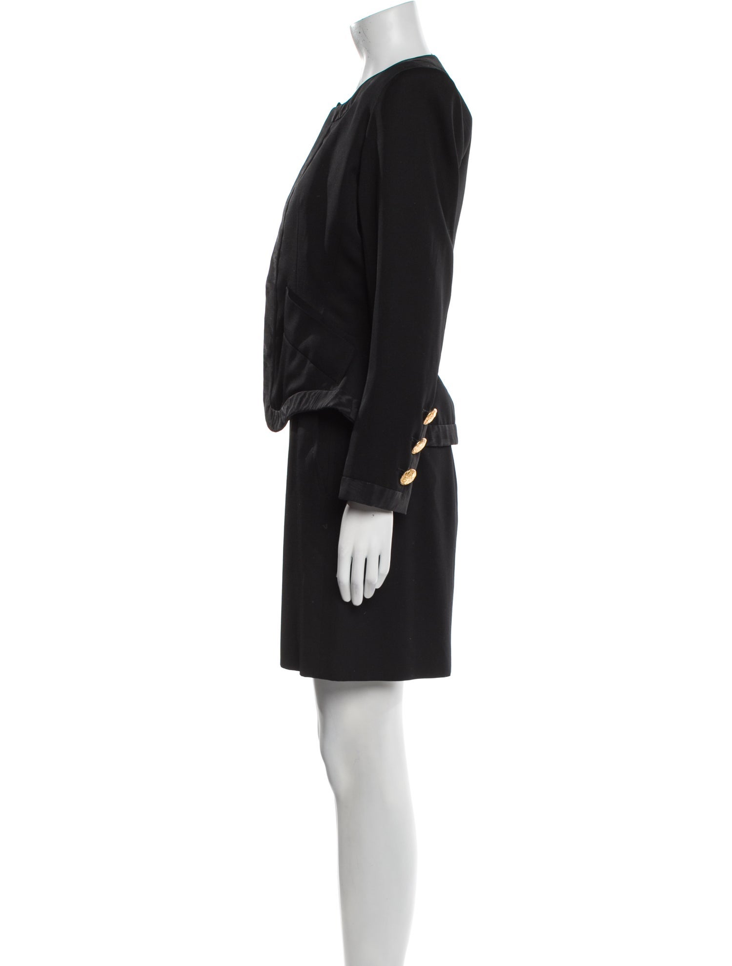 Yves Saint Laurent Rive Gauche Vintage 1990 Skirt Suit
