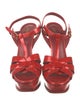 Yves Saint Laurent Leather T-Strap Sandals